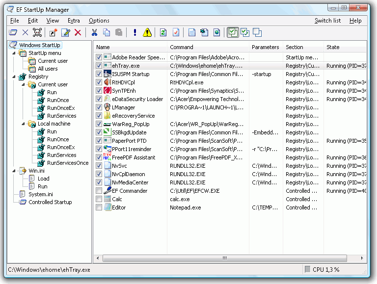 Portable EF StartUp Manager Windows 11 download